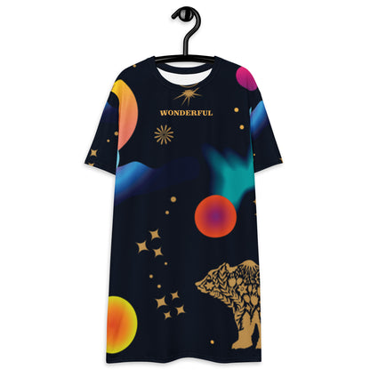 Wonderful All Over-print T-shirt dress