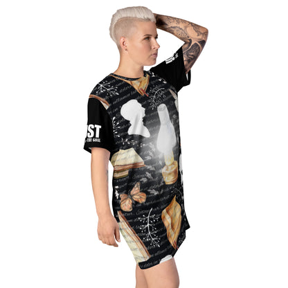 Unique Just Do The Goal All Over-print T-shirt dress