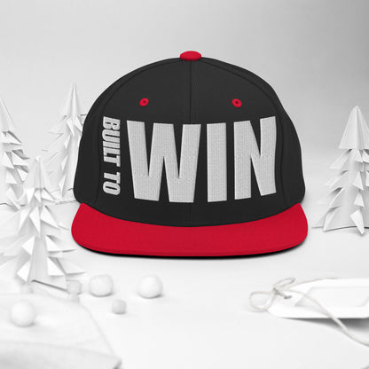 3D Puff Embroidered Built To Win Snapback Hat