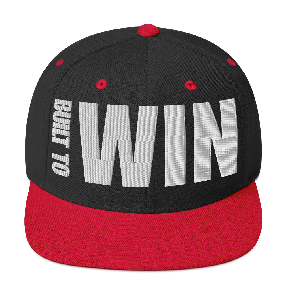 3D Puff Embroidered Built To Win Snapback Hat