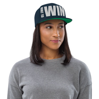3D Puff Embroidered Built To Win Snapback Hat