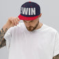3D Puff Embroidered Built To Win Snapback Hat