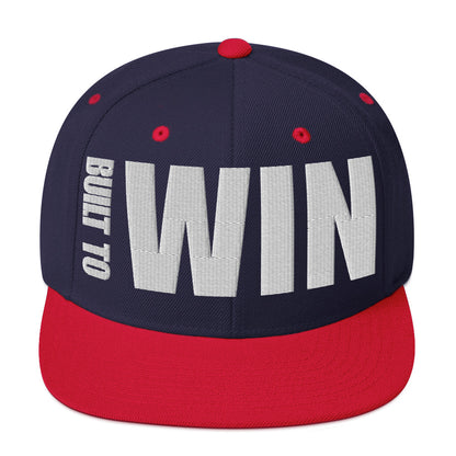 3D Puff Embroidered Built To Win Snapback Hat