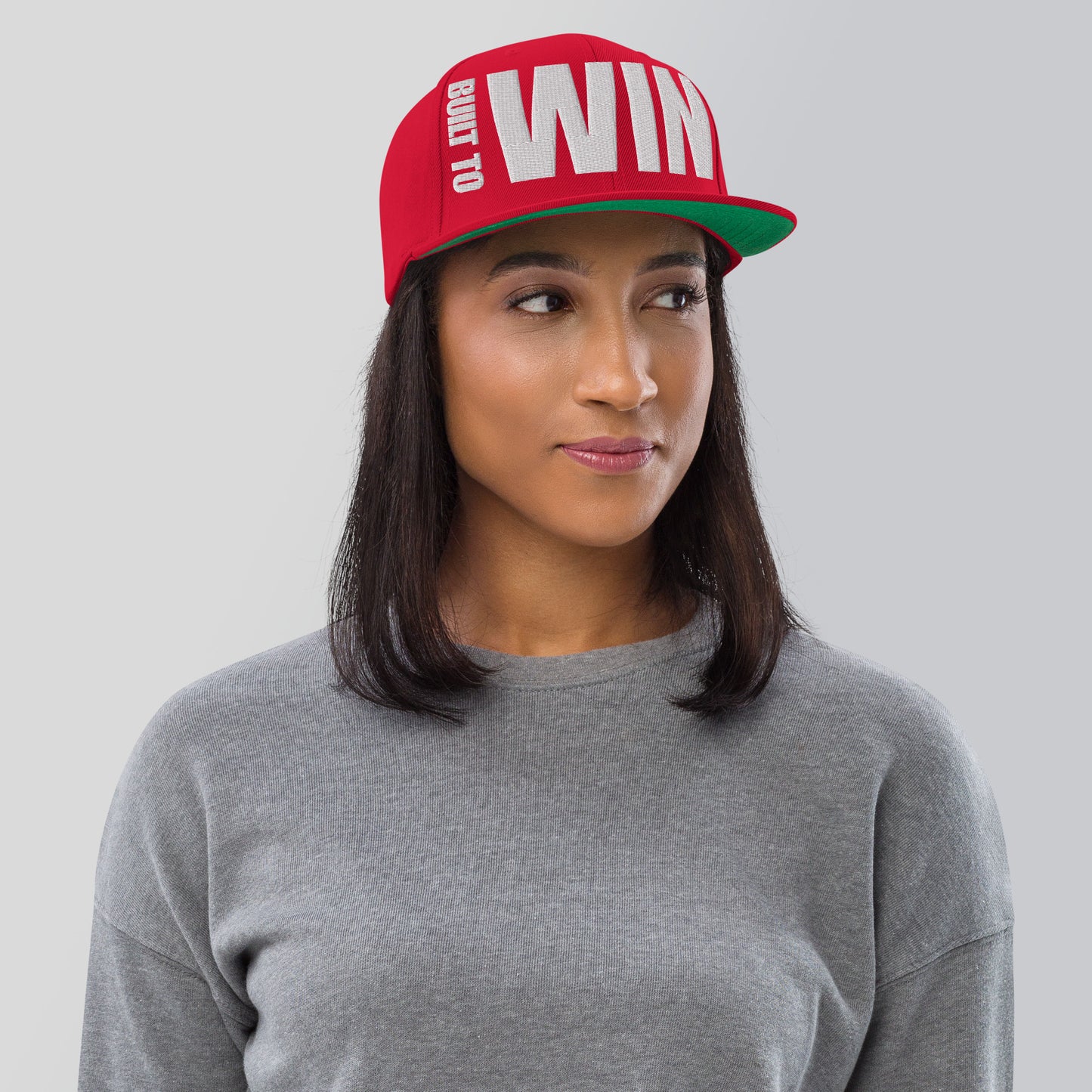 3D Puff Embroidered Built To Win Snapback Hat