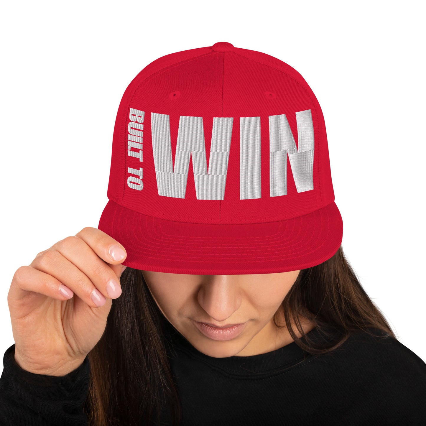 3D Puff Embroidered Built To Win Snapback Hat