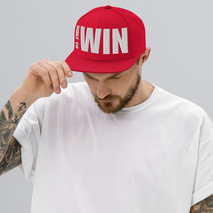 3D Puff Embroidered Built To Win Snapback Hat