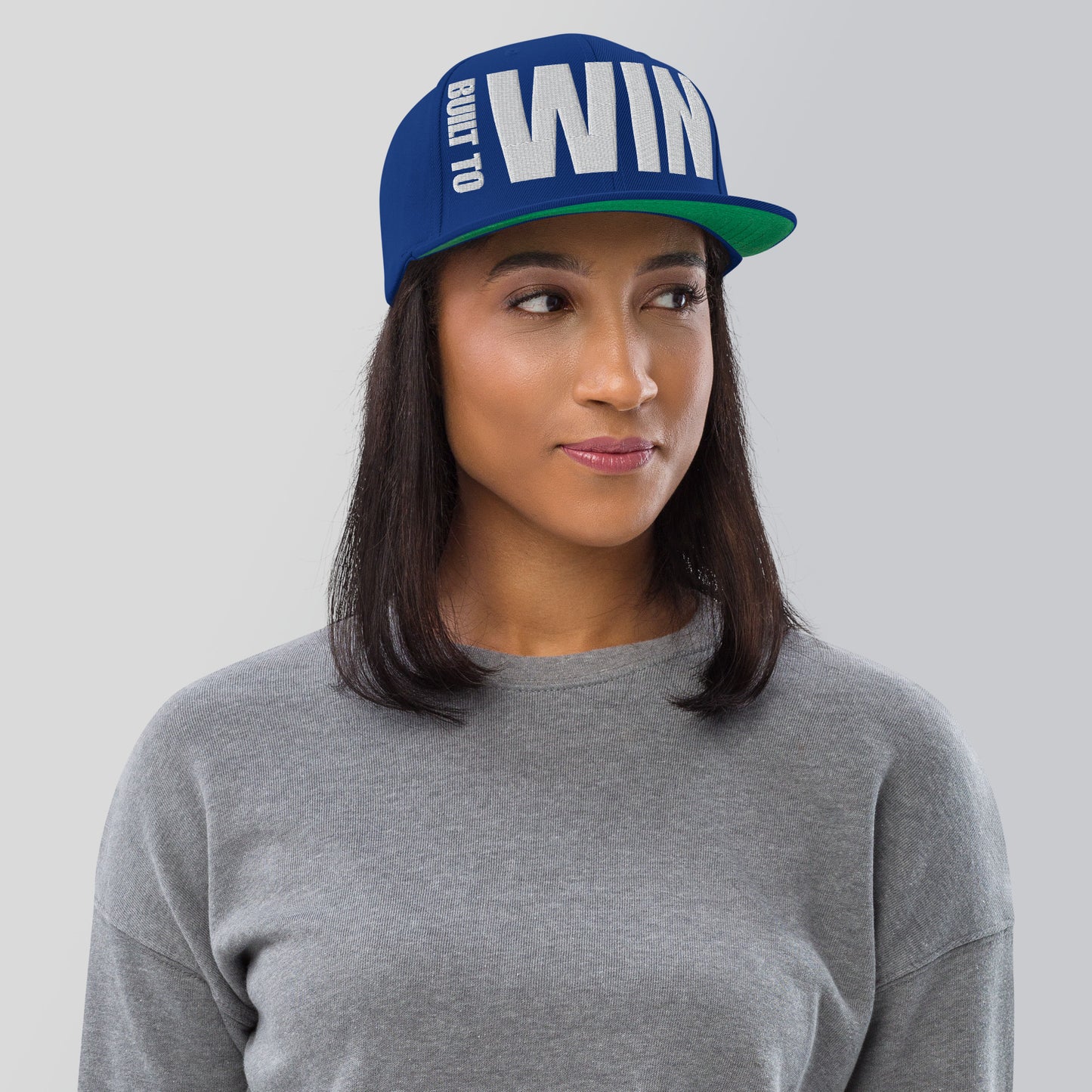 3D Puff Embroidered Built To Win Snapback Hat