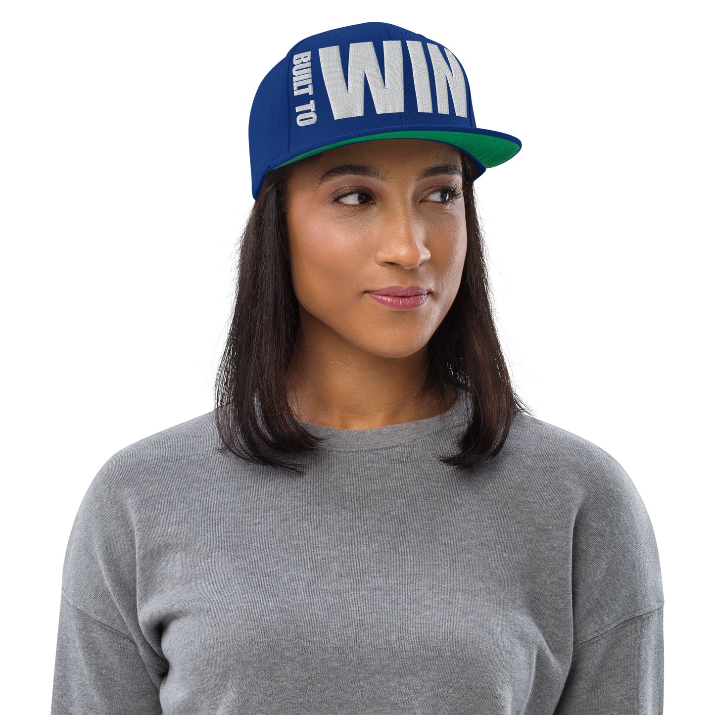 3D Puff Embroidered Built To Win Snapback Hat