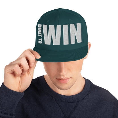 3D Puff Embroidered Built To Win Snapback Hat