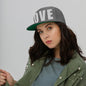 3D Puff Embroidered Love Flat Bill Cap