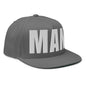 3D Puff Embroidered Man Flat Bill Cap