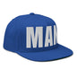 3D Puff Embroidered Man Flat Bill Cap