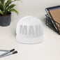3D Puff Embroidered Man Flat Bill Cap