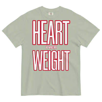 Heart Over Weight Unisex garment-dyed heavyweight t-shirt