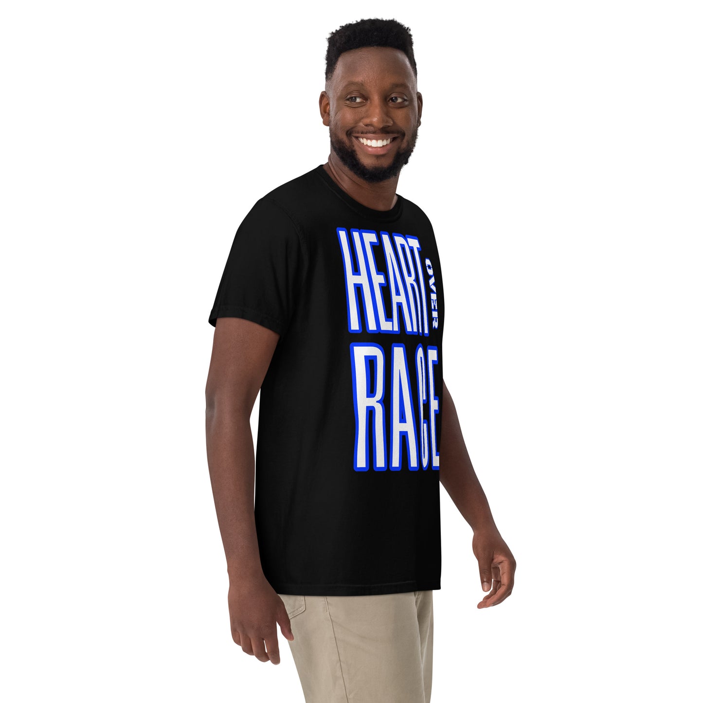 Heart Over Race Unisex garment-dyed heavyweight t-shirt