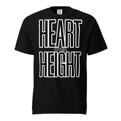Heart Over Height Unisex garment-dyed heavyweight t-shirt