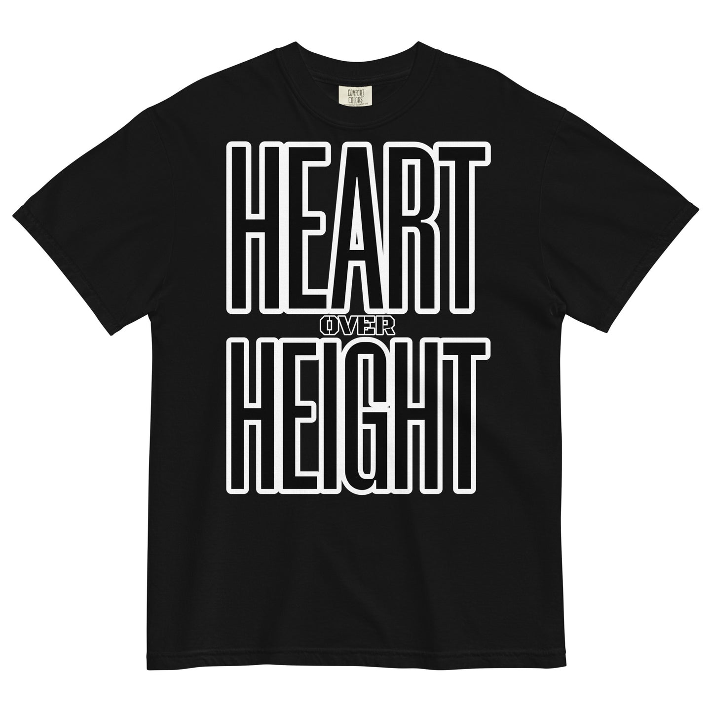 Heart Over Height Unisex garment-dyed heavyweight t-shirt