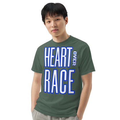 Heart Over Race Unisex garment-dyed heavyweight t-shirt