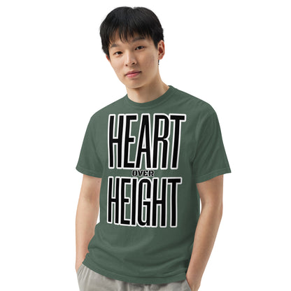 Heart Over Height Unisex garment-dyed heavyweight t-shirt