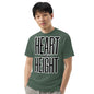 Heart Over Height Unisex garment-dyed heavyweight t-shirt