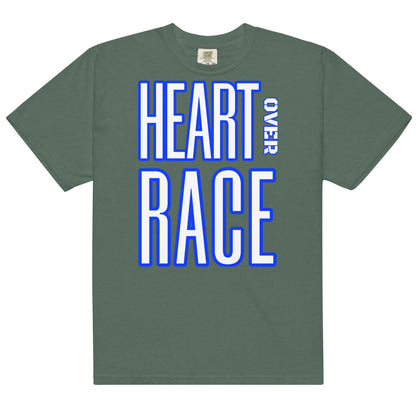 Heart Over Race Unisex garment-dyed heavyweight t-shirt