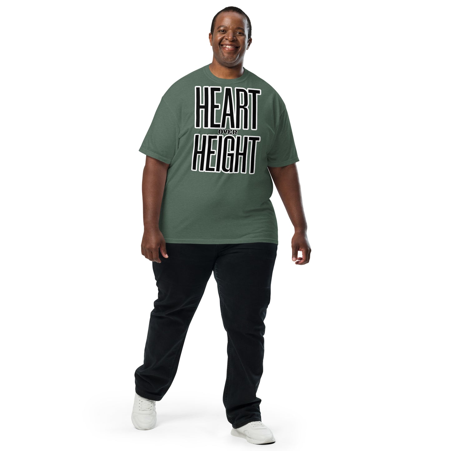 Heart Over Height Unisex garment-dyed heavyweight t-shirt