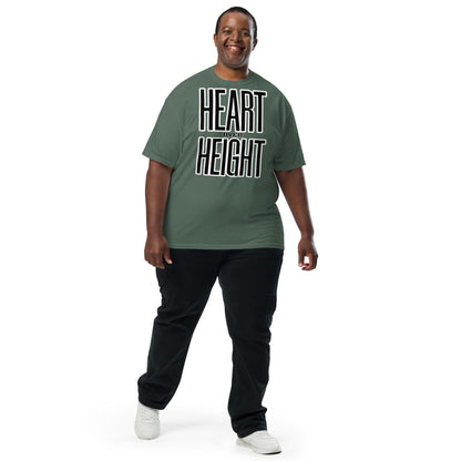 Heart Over Height Unisex garment-dyed heavyweight t-shirt