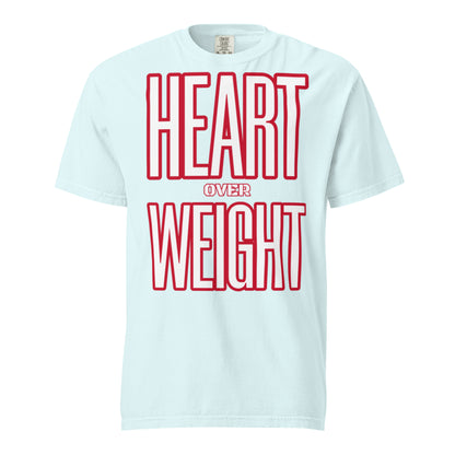 Heart Over Weight Unisex garment-dyed heavyweight t-shirt