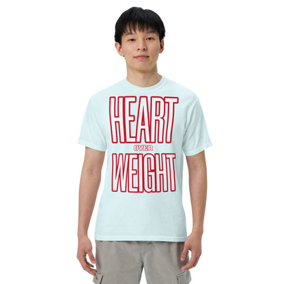Heart Over Weight Unisex garment-dyed heavyweight t-shirt