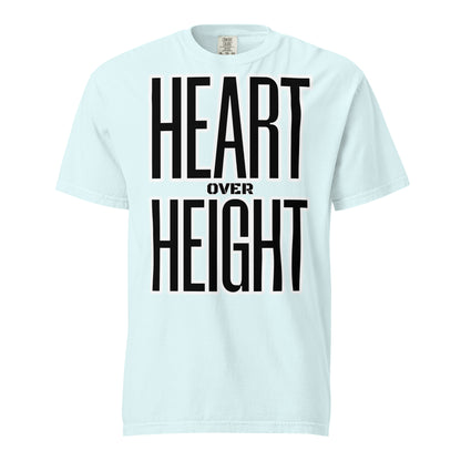 Heart Over Height Unisex garment-dyed heavyweight t-shirt