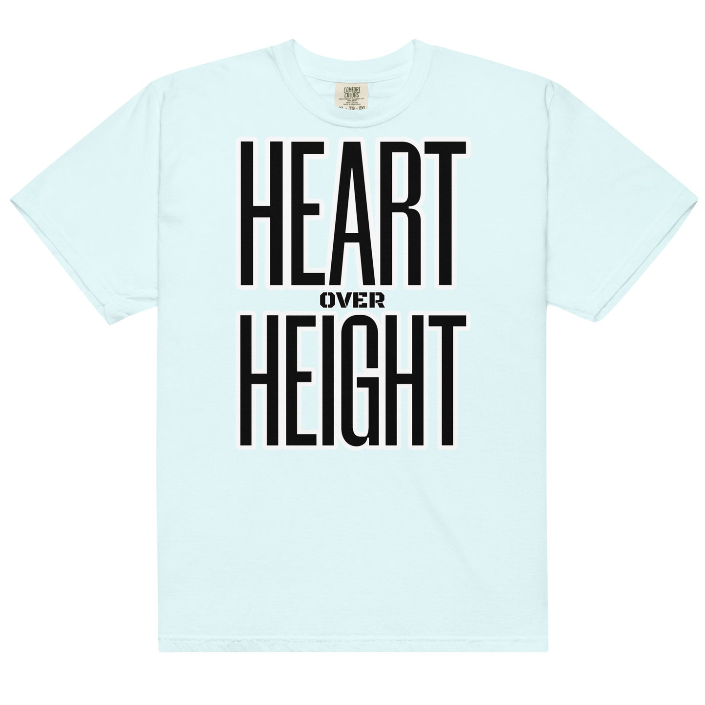 Heart Over Height Unisex garment-dyed heavyweight t-shirt