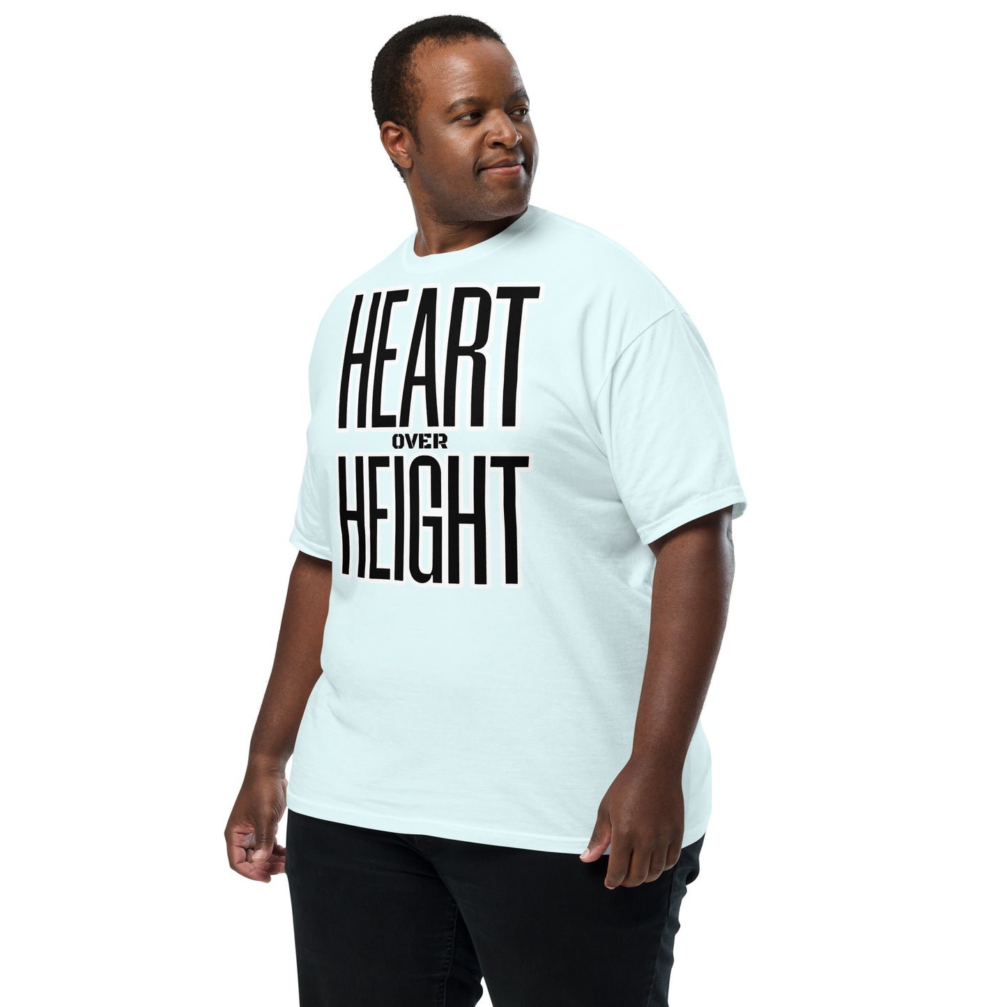 Heart Over Height Unisex garment-dyed heavyweight t-shirt