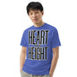 Heart Over Height Unisex garment-dyed heavyweight t-shirt