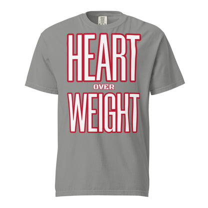 Heart Over Weight Unisex garment-dyed heavyweight t-shirt