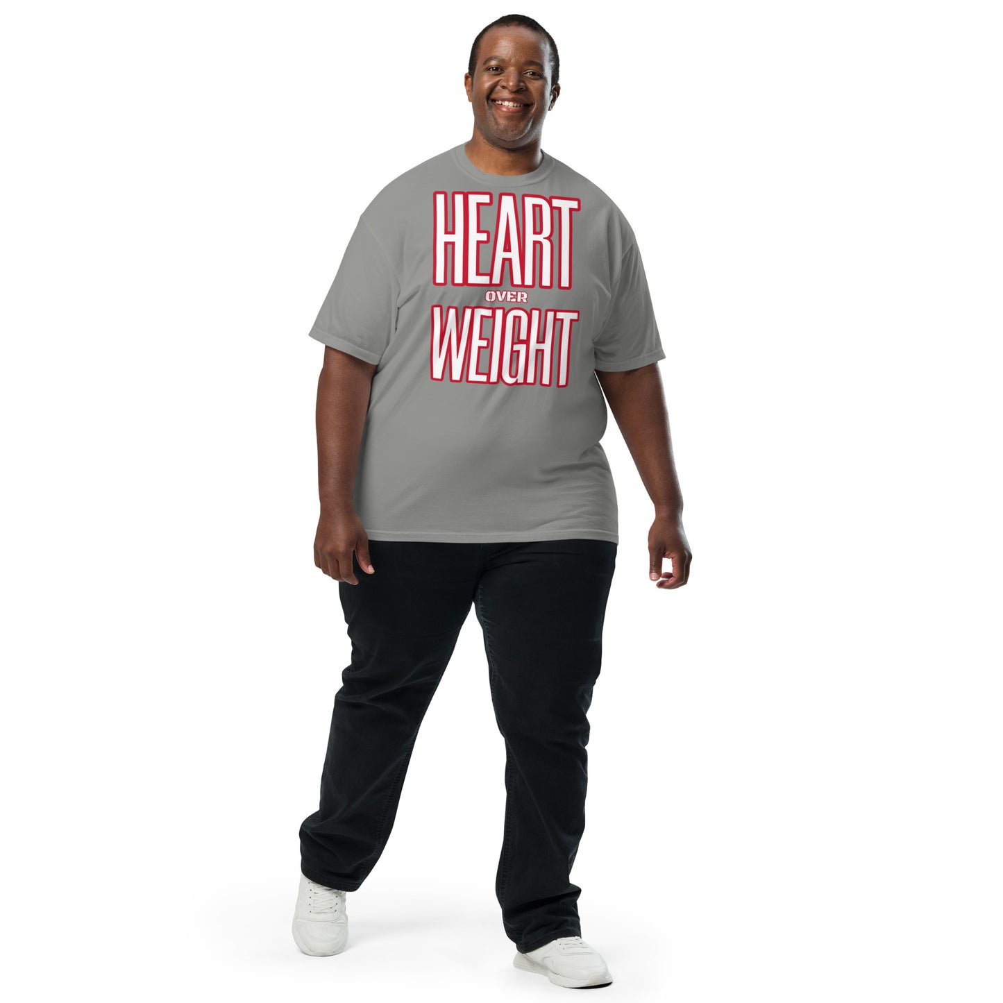Heart Over Weight Unisex garment-dyed heavyweight t-shirt