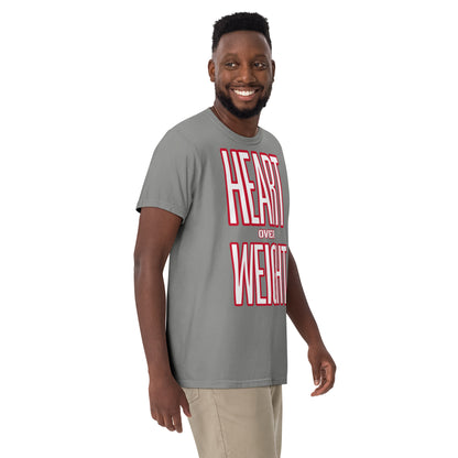 Heart Over Weight Unisex garment-dyed heavyweight t-shirt