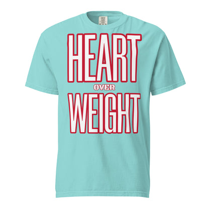 Heart Over Weight Unisex garment-dyed heavyweight t-shirt