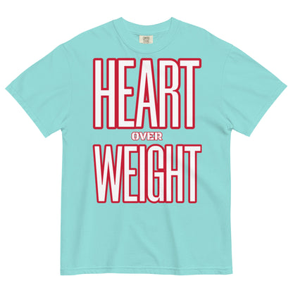 Heart Over Weight Unisex garment-dyed heavyweight t-shirt