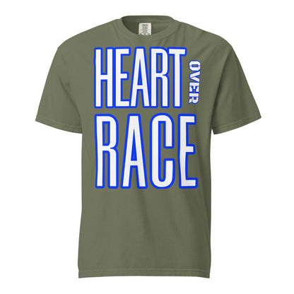 Heart Over Race Unisex garment-dyed heavyweight t-shirt