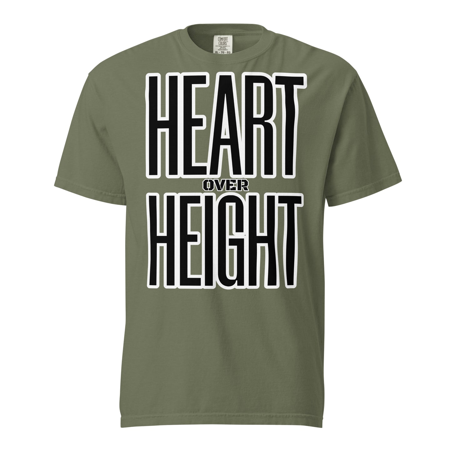 Heart Over Height Unisex garment-dyed heavyweight t-shirt