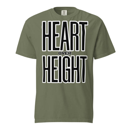 Heart Over Height Unisex garment-dyed heavyweight t-shirt