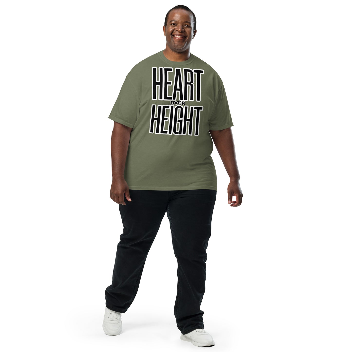 Heart Over Height Unisex garment-dyed heavyweight t-shirt