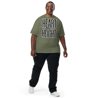 Heart Over Height Unisex garment-dyed heavyweight t-shirt