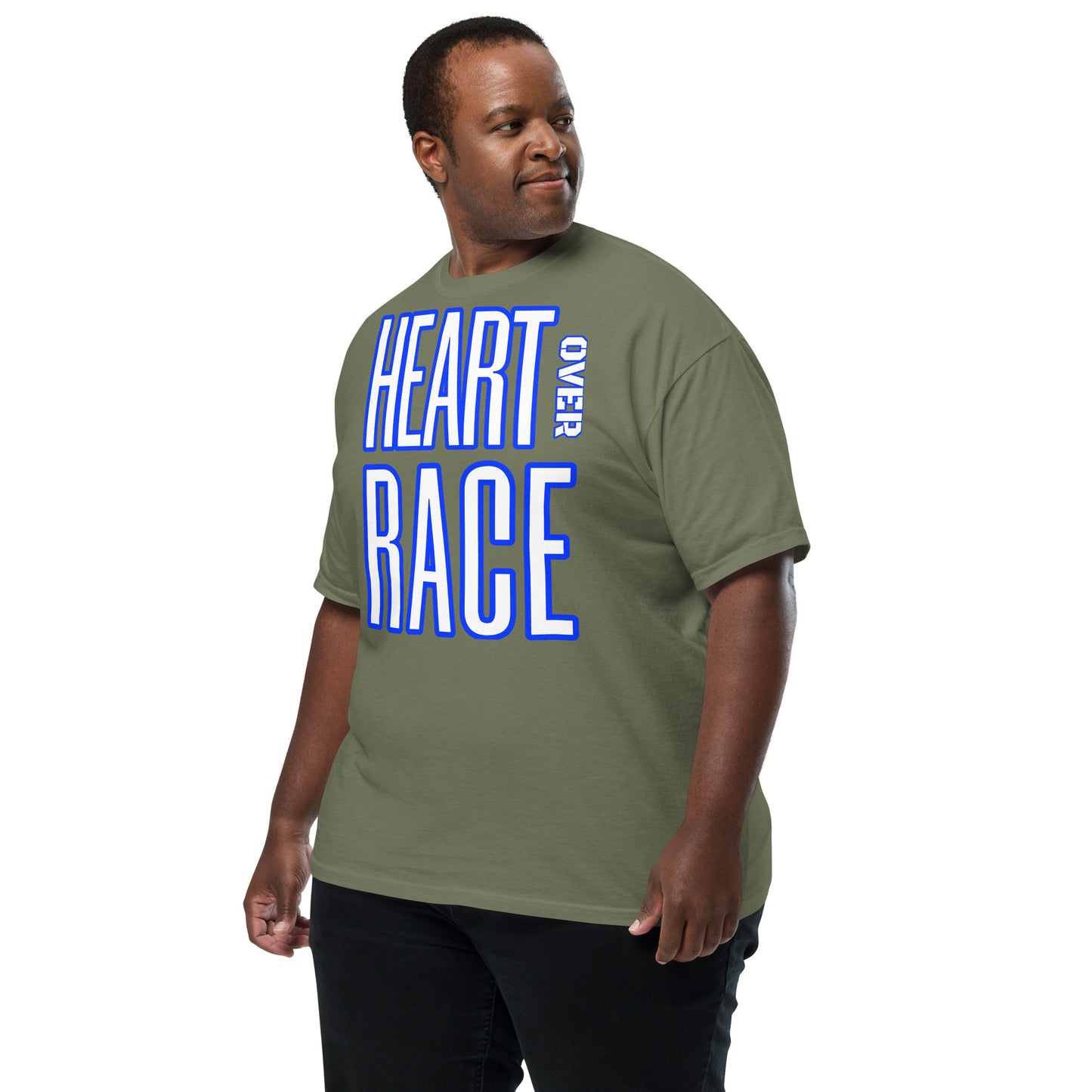 Heart Over Race Unisex garment-dyed heavyweight t-shirt