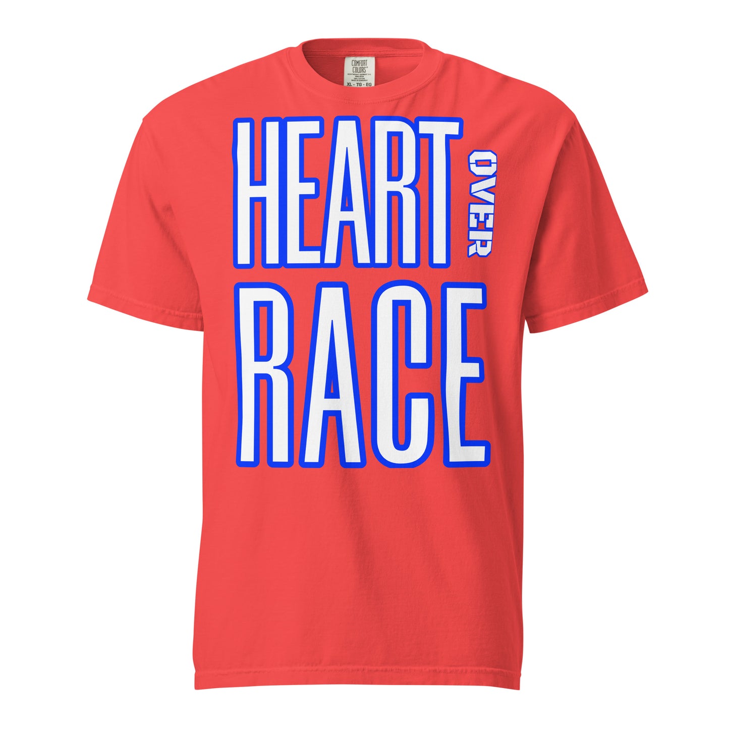 Heart Over Race Unisex garment-dyed heavyweight t-shirt