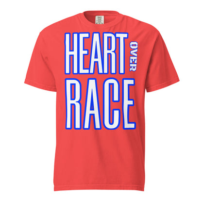 Heart Over Race Unisex garment-dyed heavyweight t-shirt