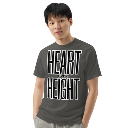 Heart Over Height Unisex garment-dyed heavyweight t-shirt