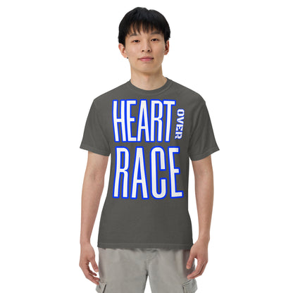Heart Over Race Unisex garment-dyed heavyweight t-shirt