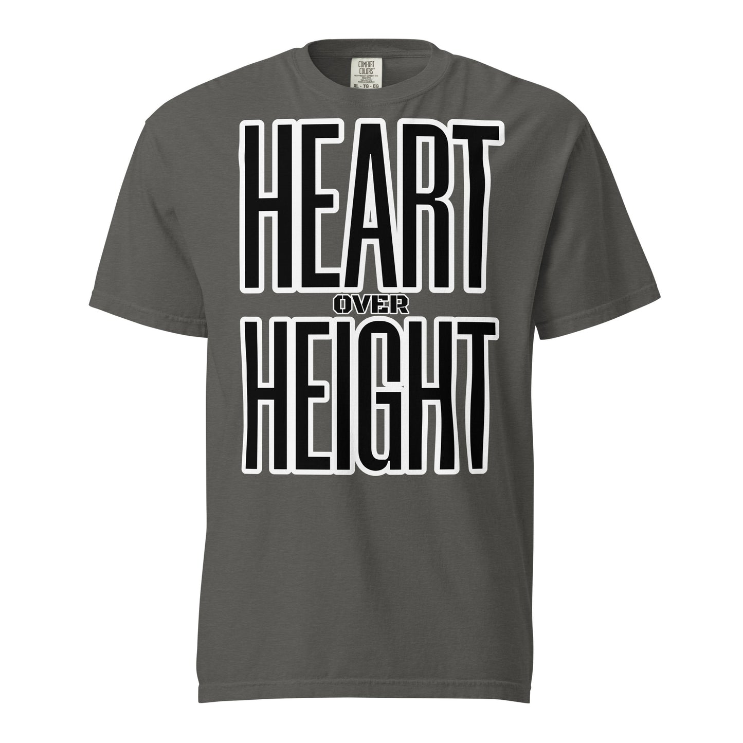 Heart Over Height Unisex garment-dyed heavyweight t-shirt