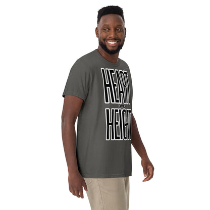 Heart Over Height Unisex garment-dyed heavyweight t-shirt